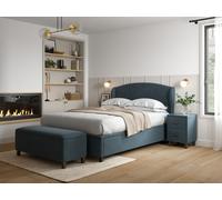 Snooze Sunset Ottoman Bed Frame Double Opulence Midnight