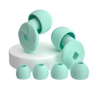 Snooze Therapy Noise Cancelling Ear Plugs-Ear Plugs: Noise Cancelling Silicone Earplugs for Sleeping and Studying with Storage Case for Daily Use (Green)