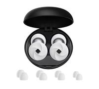 Snooze Therapy Noise Cancelling Ear Plugs, Reusable Noise Cancelling Ear Plugs, Comfortable Hearing Protection (White,Box)