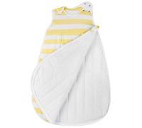 Snoozebag Lemon Stripe 100% Cotton 2.5 Tog Unisex Nursery Side Zip Baby Sleeping Bag (6-18 Months)