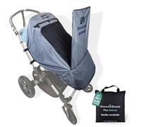 SnoozeShade Plus Deluxe - Pram Sunshade and Blackout Cover for Toddlers 6 Months+, UPF40+ Protection, Air-Permeable Mesh Sleep Shade with Peek Panel and Mosquito Net for Naps on The Go