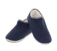 Snoozies! Cabin Bootie Plain Super Soft Womens Slippers with Non-Slip Sole - Ladies sizes from 3-7 (Blue, large)
