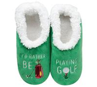 Snoozies! Men's Pairables Sports, Gonks & More Soft Sherpa Fleece Non-Slip Slippers Sizes 6-13 (Golf)