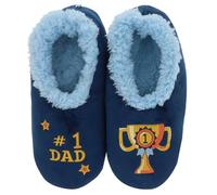 Snoozies Pairables #1 Dad Super Soft Sherpa Fleece Mens House Slippers UK Sizes 6-13