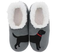 Snoozies Pairables Cats & Dogs Super Soft Sherpa Fleece Ladies Slippers Collection Womens sizes 3-9 UK (Black Labrador, UK Footwear Size System, Adult, Women, Alpha, Medium, Large)