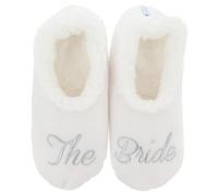 Snoozies! Pairables Super Soft Sherpa Fleece Womens Slippers With Non Slip Sole - The Bride Wedding Designs (Bride, Small)