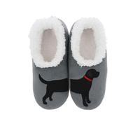 Snoozies! Slippers Black Lab - Joe Davies - Size: Medium