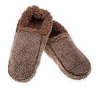Snoozies Super Soft Sherpa Men’s House Slippers - Two Tone (Brown, Small)