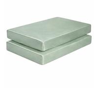 SnoozyBean 2 Pack Satin Crib Sheets - Soft and Silky Fitted Sheets in Neutral Colors for Standard Size Crib and Toddler Mattress
