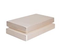 SnoozyBean Satin Crib Sheets 2-Pack for Babies & Toddlers - Soft, Gentle on Hair & Skin - Fitted Satin Sheets for Crib or Toddler Mattress