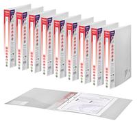 Snopake [100% Recycled] A4 2 O-Ring 25mm RingBinder - Clear [Pack of 10] Ref: 10183