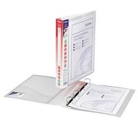 Snopake [100% Recycled] A4 4 D-Ring 25 mm Executive Presentation RingBinder - Clear [Pack of 1] Ref: 13386s