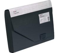 Snopake [100% Recycled] A4 Expanding Organiser 13-Part - Black [Pack of 1] Ref: 11219