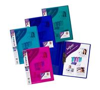 Snopake 12790 A4 Clamp Binder with 100 Sheet Capacity - Electra Assorted (Pack of 10)