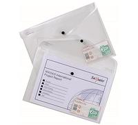 Snopake Snopake Lite Polyfile Wallet File Polypropylene A4 Clear (Pack 5)