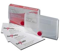 Snopake 15mm Office Business Card Box - Clear (Pack of 5)