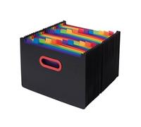 Snopake 24 Part Desk Expander A4 Rainbow/Black