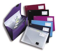 Snopake 6-Part Expanding Organiser - Clear personal organizer