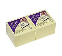 Snopake 76 x 76 mm Yellow Sticky Notes [Pack of 12, 100 Sheets per Pad] 12128