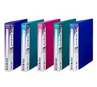 Snopake A4 2 O-Ring 25 mm RingBinder - Electra Assorted [Pack of 10] Ref: 10165