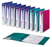 Snopake A4 2 O-Ring 25 mm RingBinder - Electra Assorted [Pack of 10] Ref: 10165