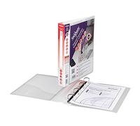 Snopake A4 4 D-Ring 25 mm Executive Presentation RingBinder - Clear [Pack of 1] Ref: 13386s
