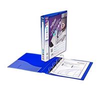 Snopake A4 4 D-Ring 25 mm Executive Presentation RingBinder - Electra Blue [Pack of 10] Ref: 13387