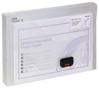 Snopake A4 DocBox Clear 25 mm Box File with Push Lock (Pack of 1) Ref 12849