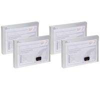Snopake A4 DocBox Clear 25 mm Box File with Push Lock (Pack of 4) Ref 12849