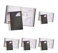 Snopake A4 Indexed Display Book 40 Pockets - Black [Pack of 5] Ref: 12340s