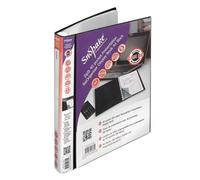Snopake A4 Zipit 40 Pockets Presentation ReOrganiser Display Book - Black [Pack of 1] Ref: 15780