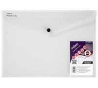 Snopake A4 Polyfile Lite Popper Wallet - Clear [Pack of 5] Ref: 15412