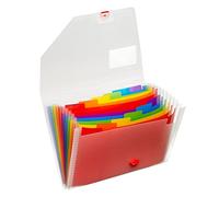 Snopake A4 Rainbow Expanding Organiser 13-Part [Pack of 1] Ref: 15768