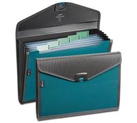 Snopake A4 Zeon Turquoise 6-Part Expanding Organiser [Ref: 15893]