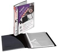 Snopake A4 Zipit 40 Pockets Presentation ReOrganiser Display Book - Black [Pack of 1] Ref: 15780