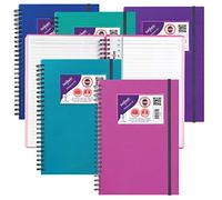 Snopake A5 NoteGuard Hardback Notebook - Electra Assorted [Pack of 5] Ref: 14322