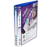 Snopake Electra 25 mm Ring Binder PP (Polypropylene) A4 4 Rings Blue Executive