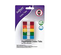 Snopake Index Tab PageMarkers with Colour Coded Tips 45 x 12 mm - 100 Tabs - Assorted [Ref: 15844]