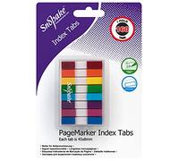Snopake Index Tab PageMarkers with Colour Coded Tips 45 x 8 mm - 160 Tabs - Assorted [Ref: 15845]