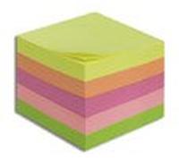 Snopake Neon Sticky Note Minicube, 400 Sheets 50x50mm/2x2" (13223)