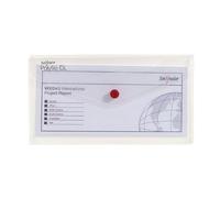 Snopake Polyfile Document Wallet 11154X Foolscap Press Stud PP (Polypropylene) Landscape 35.5 (W) x 24 (H) cm Transparent Pack of 5