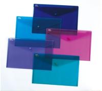 Snopake Snopake Polyfile Wallet File Polypropylene Foolscap Electra Purple (Pack