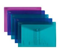 Snopake Polyfile Electra Foolscap + Assorted (Pack of 5) 10088