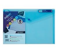 Snopake Snopake Polyfile Wallet File Polypropylene Foolscap Blue (Pack 5)