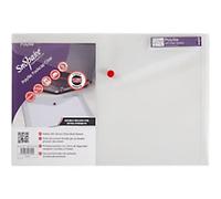 Snopake Polyfile Document Wallet 11154X Foolscap Press Stud PP (Polypropylene) Landscape 35.5 (W) x 24 (H) cm Transparent Pack of 5