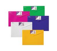 Snopake Polyfile ID A4 Polypropylene Bright Assorted (Pack of 5) 12565