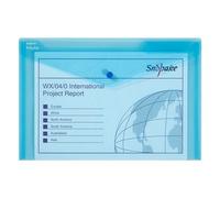 Snopake Snopake Polyfile Wallet File Polypropylene Foolscap Blue (Pack 5)