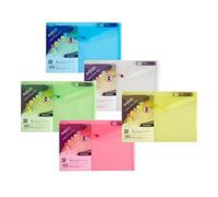 Snopake Polyfile Wallet File Polypropylene Foolscap Classic Assorted Colours (Pack 5) + Free FINCHLEY Refill Pen