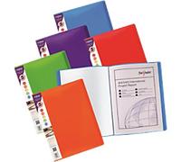 Snopake Rainbow Display Books A4 Assorted 24 Pockets Pack of 5