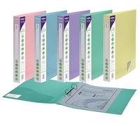 Snopake Reborn [100% Recycled] A4 2 O-Ring 25 mm Ringbinder - Pastel Assorted [Pack of 5] Ref: 15918